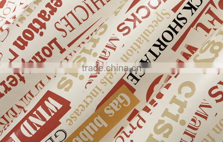 english letter american design decorative wallpaper for bar