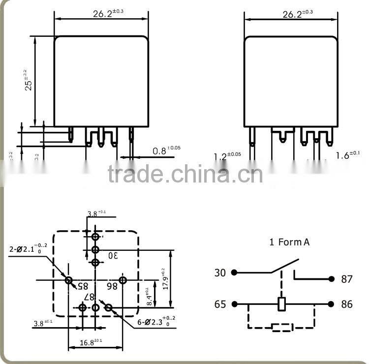 RTT7106 1.8W hot sell electronic relay 12V 24V auto electronics relay