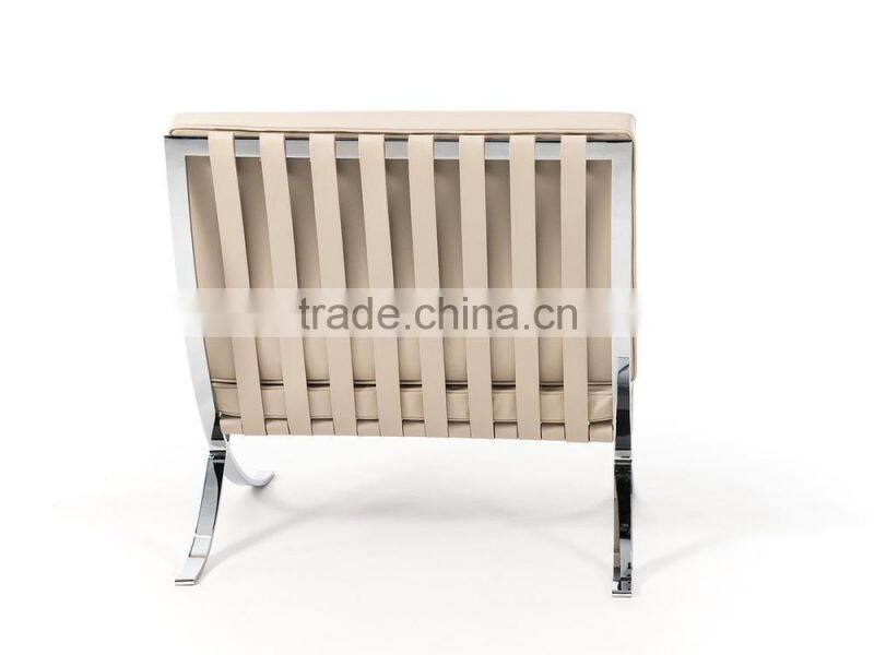 Modern Lobby Sofa Chair, Modern Style Leather Sofa, Barcelona Chair with Ottoman SF-505