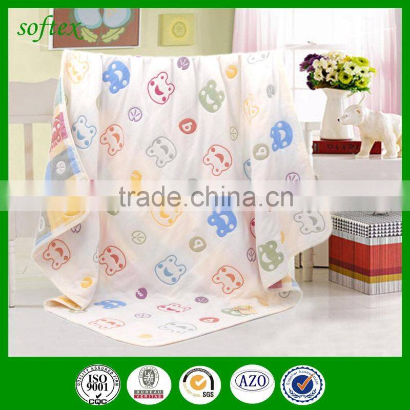 Gauze cotton for kindergarten children blanket mushroom muslin cloth