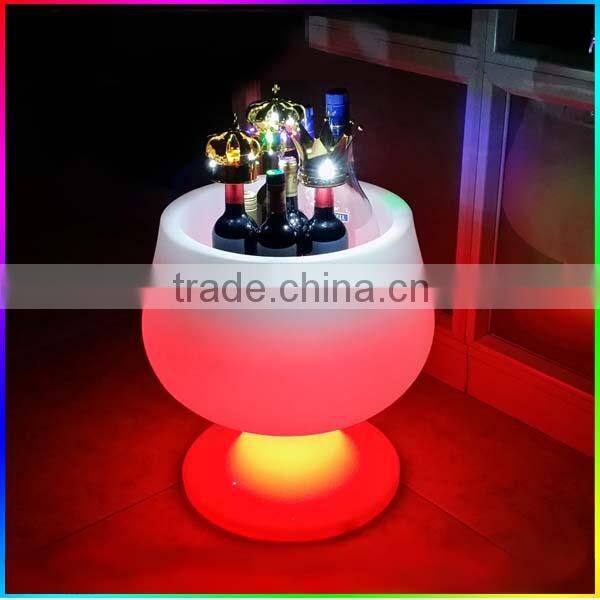 LED ice bucket plastic bucket beer wine champagne high-grade plastic barrel round plastic bucket of environmental protection