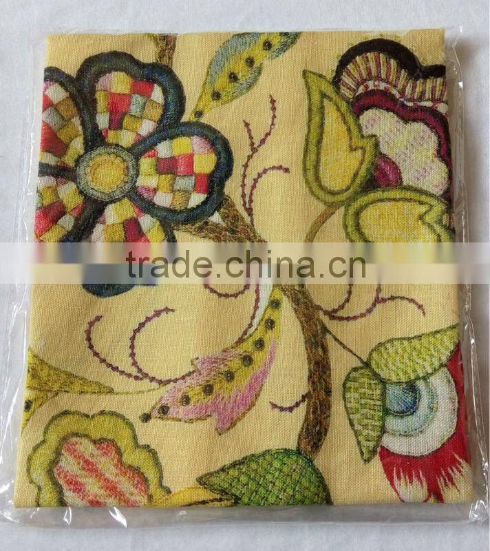 kitchen digital printed linen tea towel for home decorationl,promotion --sun flower design