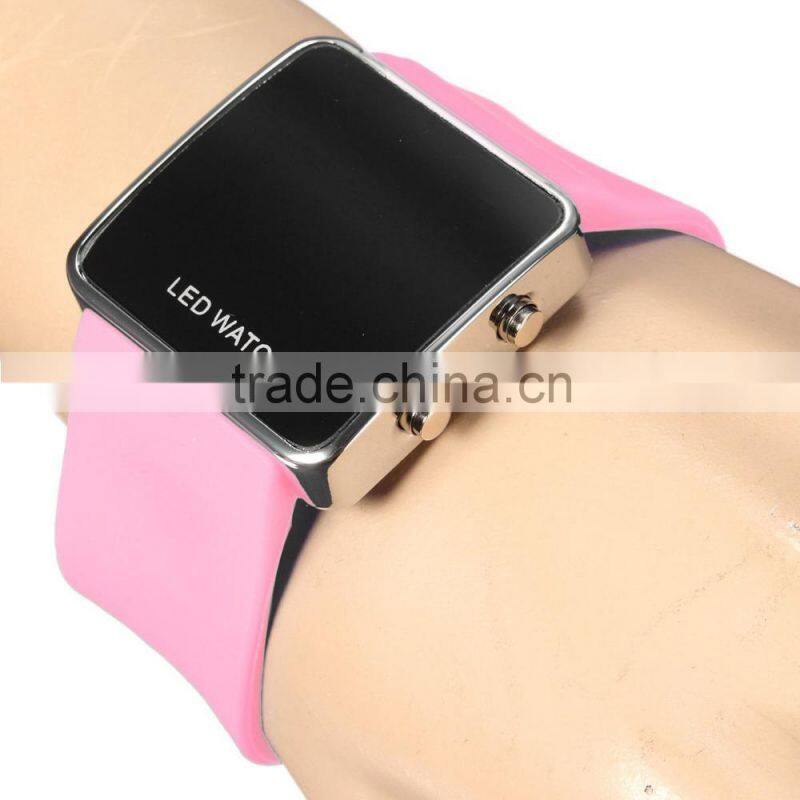2015 moden design silicone touch screen led watch