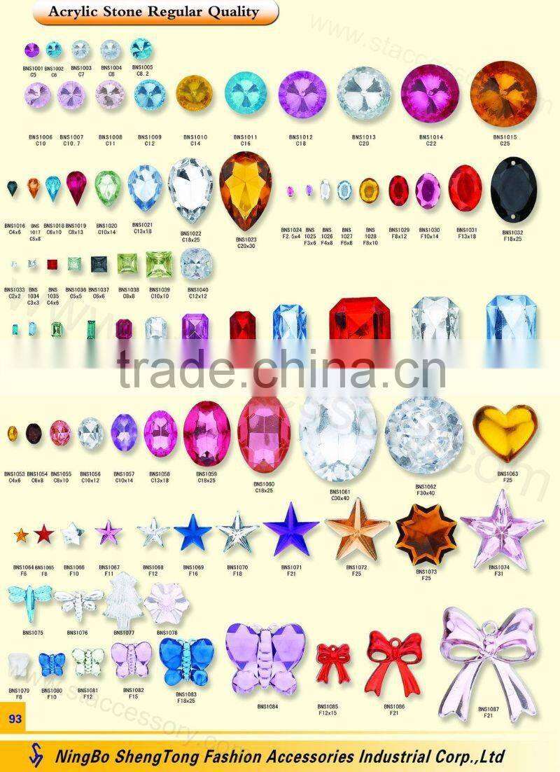 wholesales shapr point stone, wedding gemstone, acrylic stone