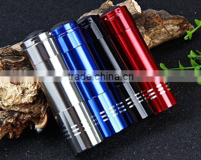 Mini 9 LED flashlight 4 colors Torch flashlight for AAA battery mini Pocket Torch Portable Flash Torch Lamps