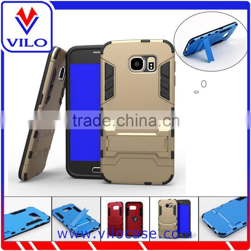 Cheapest 2 in 1 Kickstand slim armor hybrid case for Samsung Galaxy S6