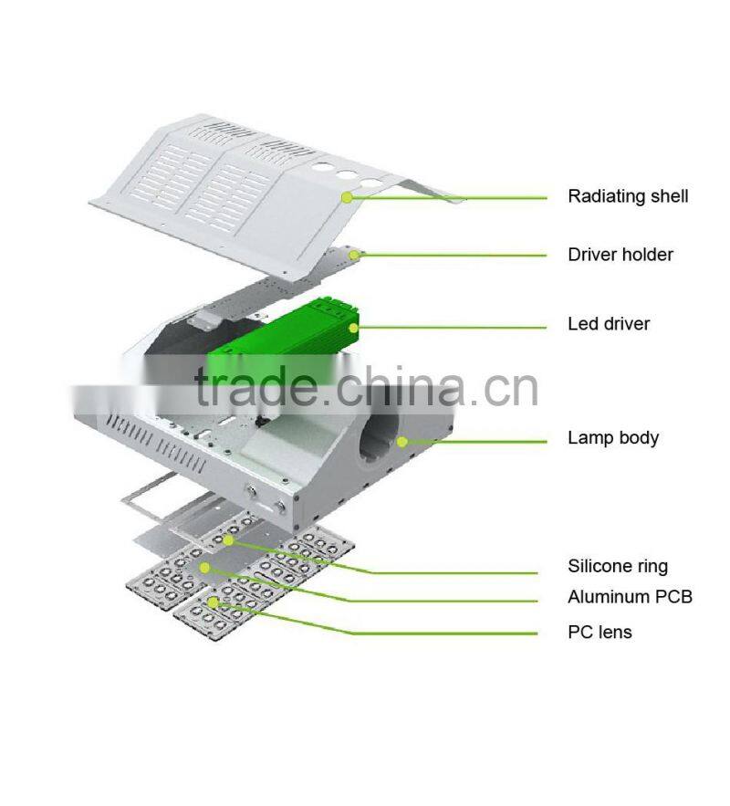 Modular Design, Lens Kit for Different Beam Angle, Meanwell Driver, CE Rohs Approved 60W LED Street Lights Manufacturers