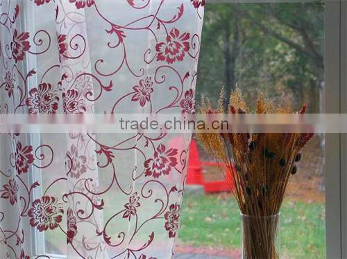 Flocking Organza Fabric for Curtain