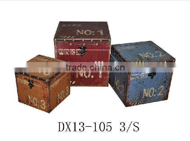 Vintage style decorative small wood boxes