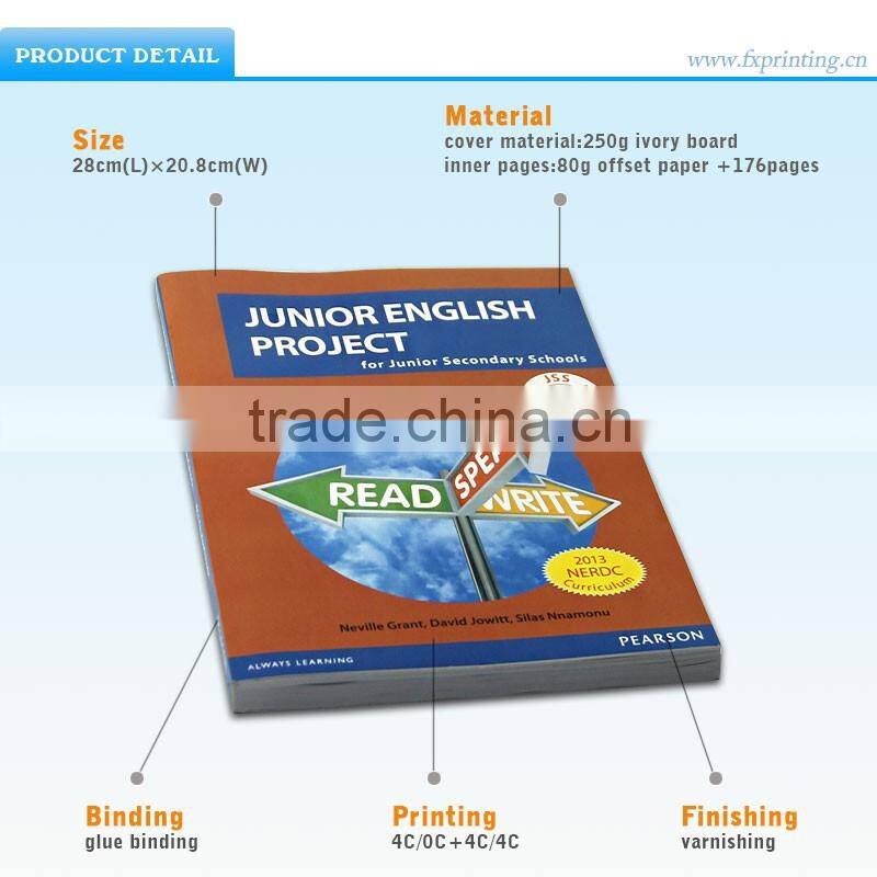 Book Printing Factory supply New Junior English Textbook Printing