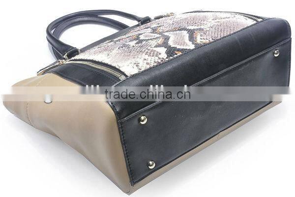 Snake genuine leather handbags for ladies