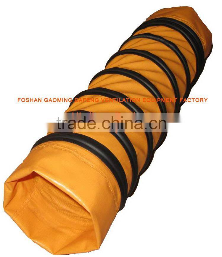 marine negative pressure plastic fabric fire resistant flexible duct