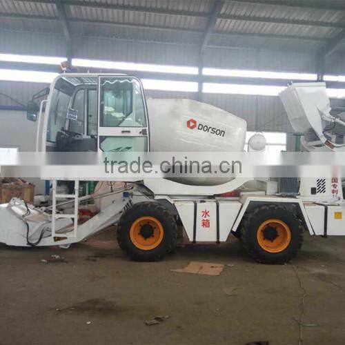 china 2016 famous type small concrete mixer with self loading function
