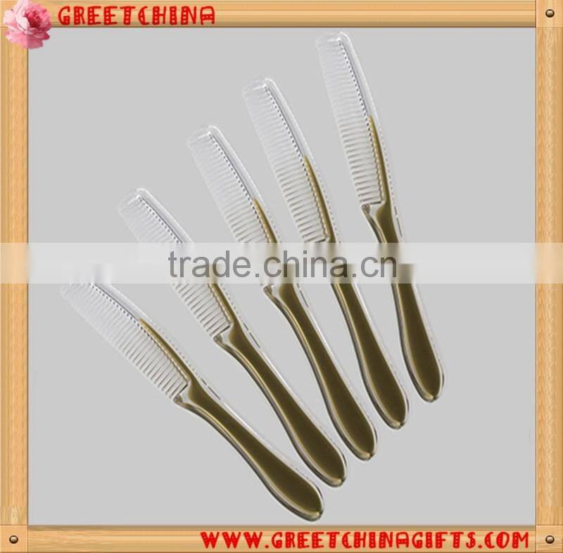 Hotel recyclable double colors hair comb with eco-friendly paper cover