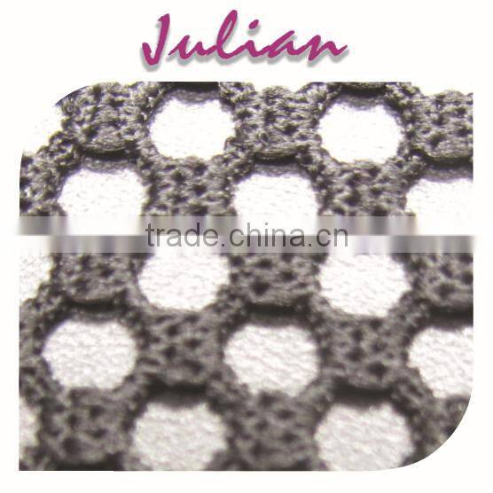 terylene width 160cm weight 120gsm honeycomb poly net hexagon sportswear lycra cut out mesh 4way stretch fabric