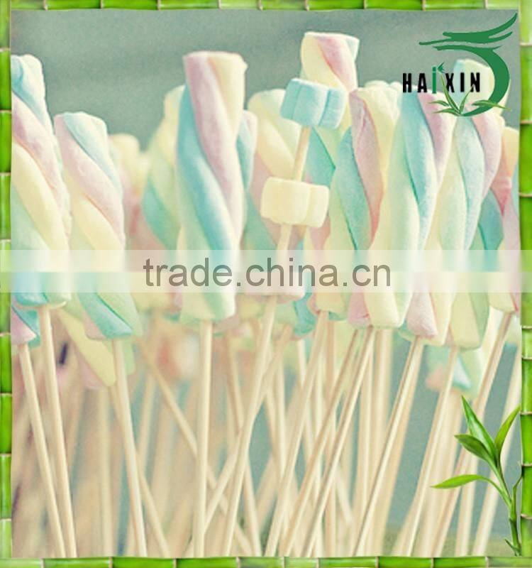 Wholesale round grade A 100% all natural moso bamboo marshmallow roasting sticks