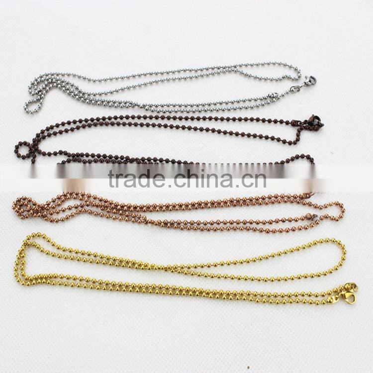 Cheap price 50cm chocolate color snake chain 316 stainless steel floating locket chain