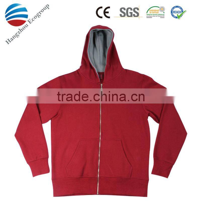 65% cotton 35% polyester outdoor Hooded jacket with customized logo. 2015 NEW!