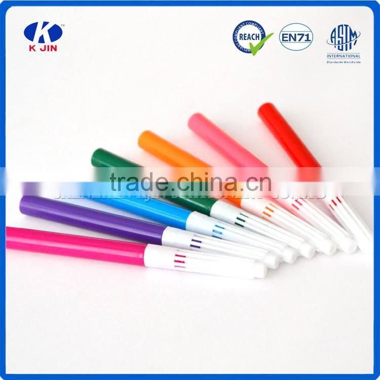 wholesale good quality OEM water color penwith white cap painting for school kids