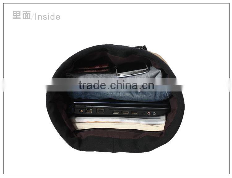 Casual Denim bags,waxed cotton canvas travel bag,Canvas bag with Thick Rope Handle