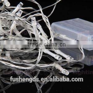 Battery Powered LED Fairy Lights 2M 20LED WHITE - ON / OFF / Flash- Christmas decoration