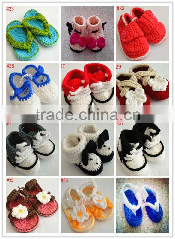 hot sale handmade crochet baby shoes