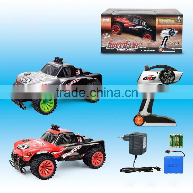 RC Truck 1/16 Scale Electric 2.4Ghz 4WD High Speed Remote Controlled Car Off Road Ready to Run