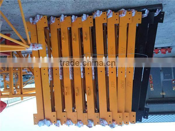 Tower Crane QTZ63(5210) tower crane boom length 52m, tip load 1.0T,tower crane lifting capacity 5t (split mast section)