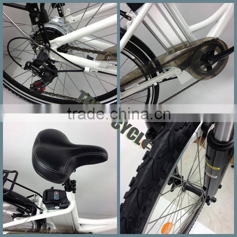 Cheap 36V 350W classical design city lady e-bike electric city bike