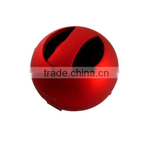 cheap hamburger shape loud speaker fashion mini round speaker for laptop/smartphone/MP3/MP4