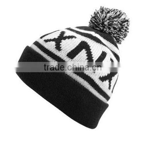 Custom 100% Acyrlic Colorful Slouch Beanie/Knit Slouch Beanie Hat With Woven Label