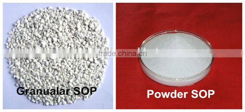 Agricultral fertilizer potassium sulphate powder 50% K2SO4 min