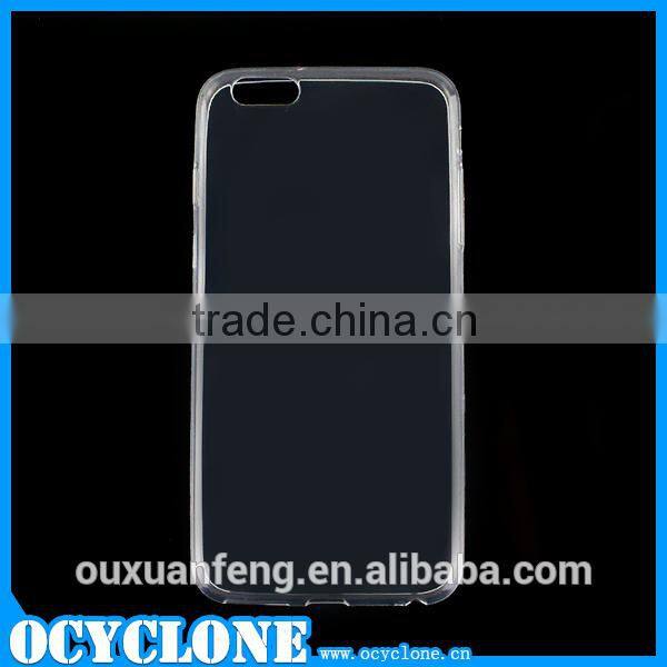New fashion 4.7 inch transparent TPU back case for iphone 6 mobile phone