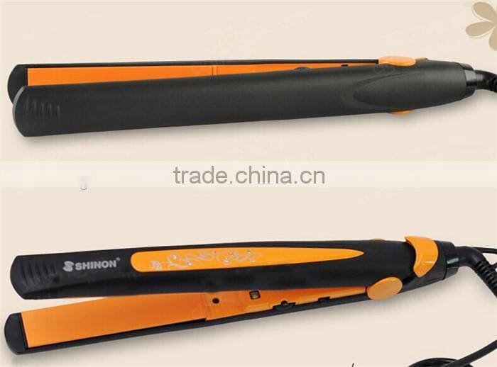 Wet and dry use hair straightening ionic perm steam hair straightener