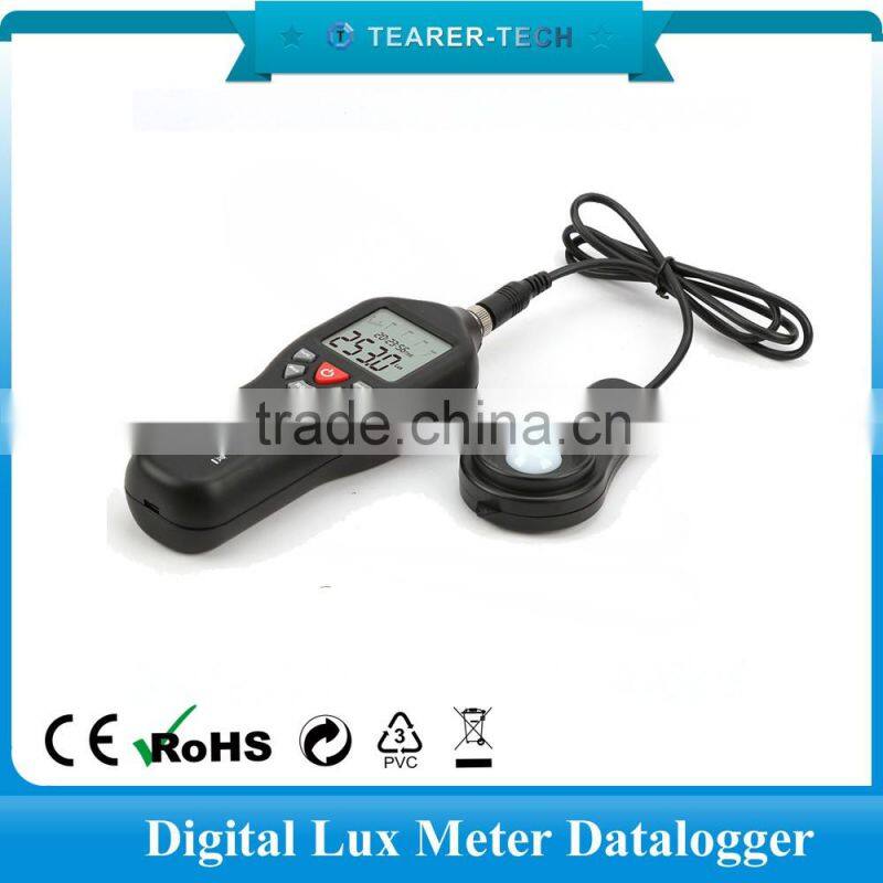 Max 200000 Lux USB data logger digital Light Lux Meter