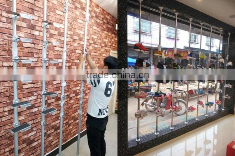 huohua multi-function easy assembly shoe store using wire shoe rack