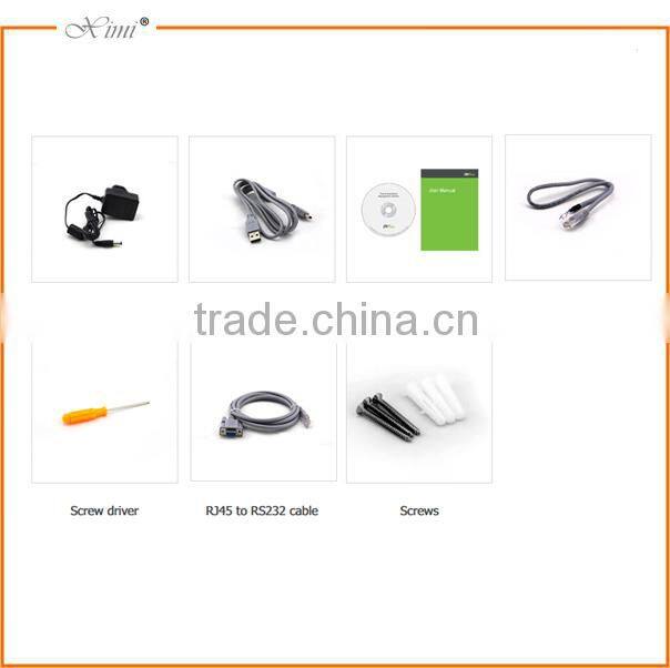 X628-TC fingerprint scanner TCP/IP RS232&485 3inches TFT screen touch ketpad biometric system fingerprint time attendance clock