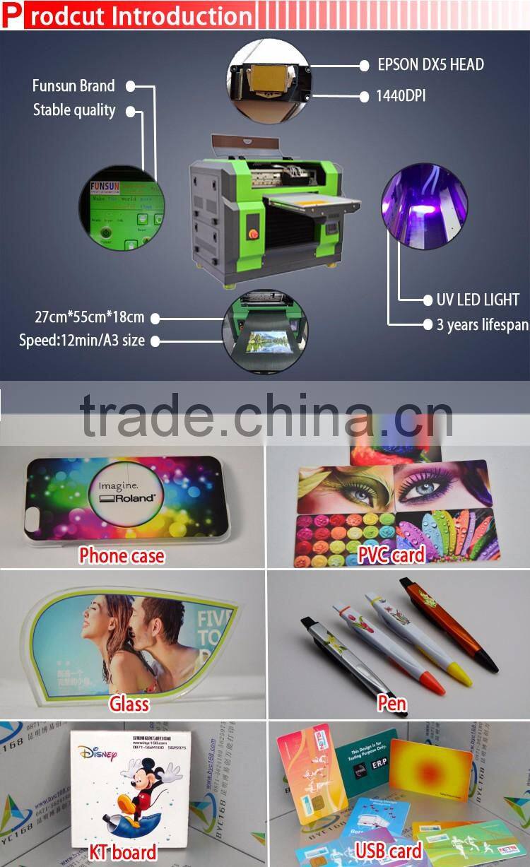 best quality 1440dpi dx5 head uv flatbed badge printer for phone case wooden glass