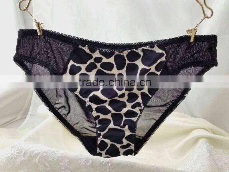 Lovely Cow Print Push Up Bra and Panty Set (EBP147B)