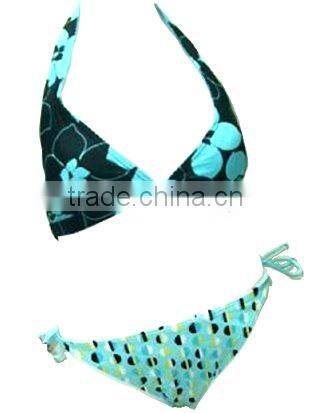 2016women sexy bikini swimwear swimsuit printing fabrics with lycra