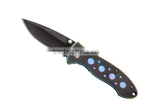 Colorful Trim Of the Pocket Knife Handle