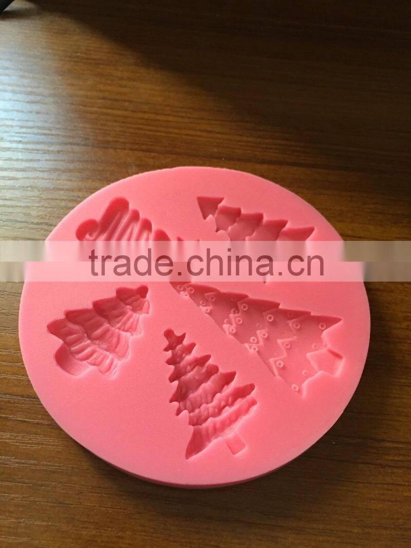 K-sun Christmas Tree Sugar Crafts Fondant Molds Silicone Fondant Cake Decorating Tools