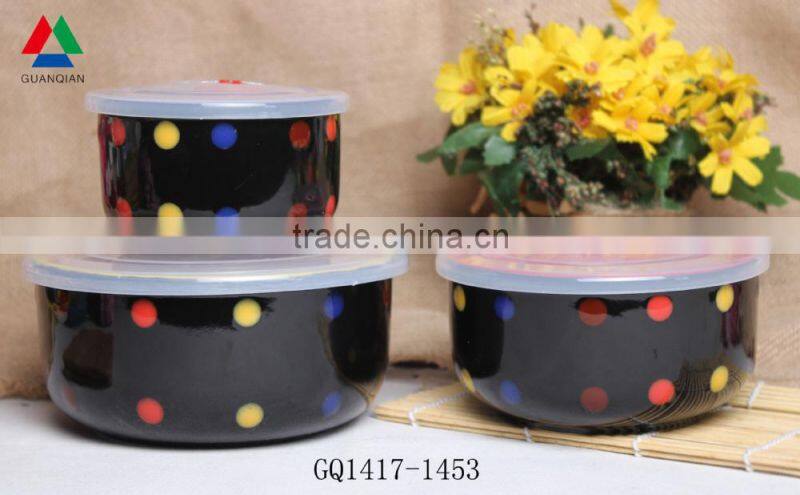 Eco-friendly colorful ceramic bowl hot sale ceramic fresh bowl for bulk
