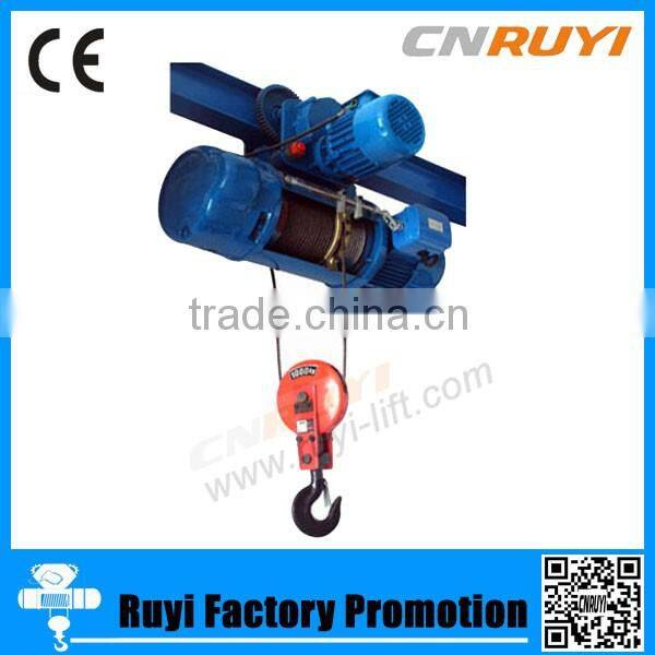High quality electric wire rope hoist/trolley truck