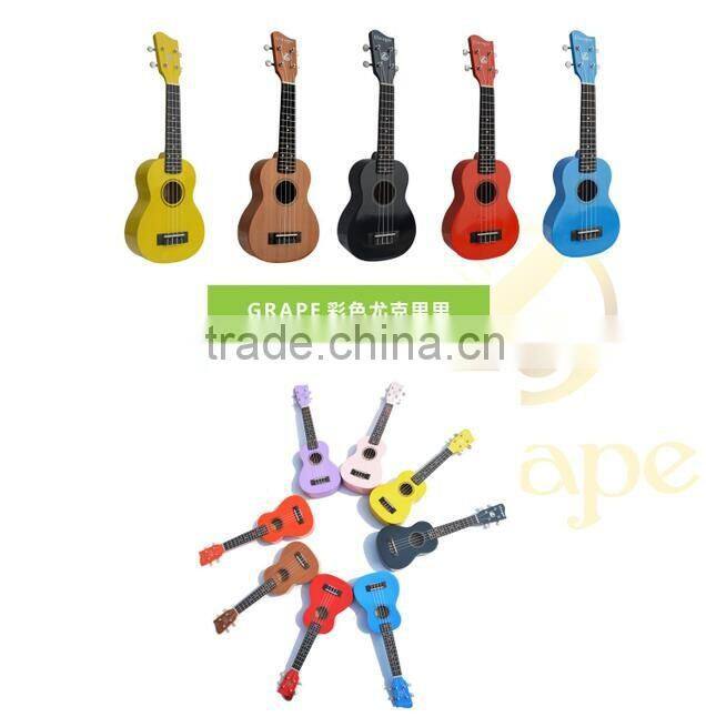 21inch cheap color rosewood fingerboard ukulele for beginners(GK21-10)