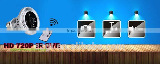 720P WIFI Hidden HD Camera DVR Hot Selling True 27 LED Bulb Motion Detection Camcorders