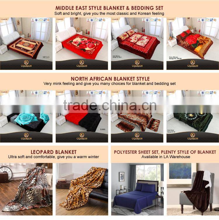Factory sale blanket and super soft raschel blanket for adults.