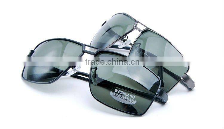 big metal frame with polarized lens for men sunglasses