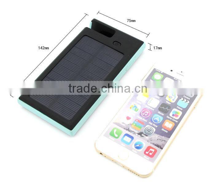 12000mAh Solar Panel Charger Waterproof Portable Dual USB Port Power Bank for LG