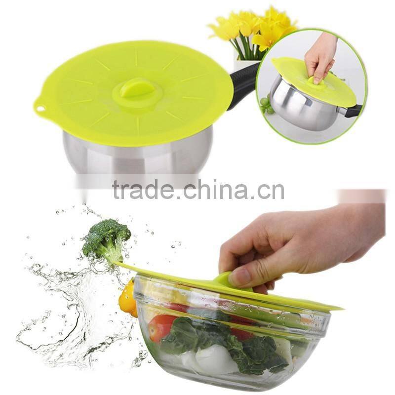 OEM silicone pot cover lid set ,silicone suction lids set for bowl